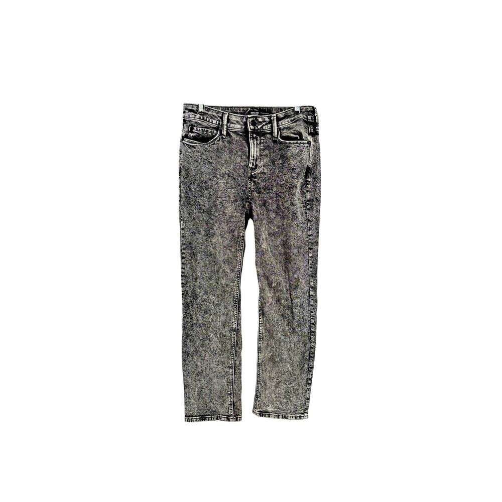 Simply Vera Vera Wang Relaxed Straight Acid Was Black Grey Jeans Size 2